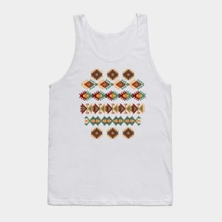 Navajo Pattern Tribal Ethnic Hand Drawn Tank Top